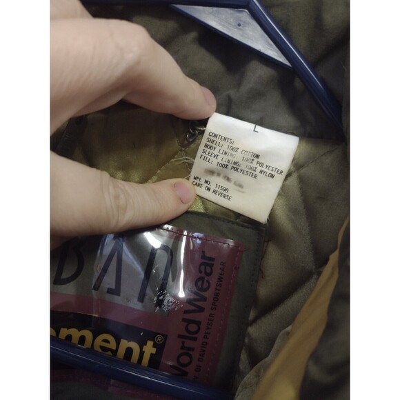 Vintage Urban Equipment Green Military Style Bomber Aviator Jacket W Hood Sz L - Picture 8 of 16